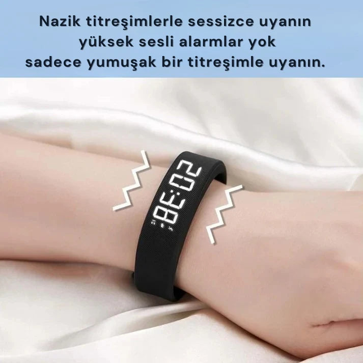%100 Uyanma Garantili Akıllı Bileklik–Geç Kalmalara Son!