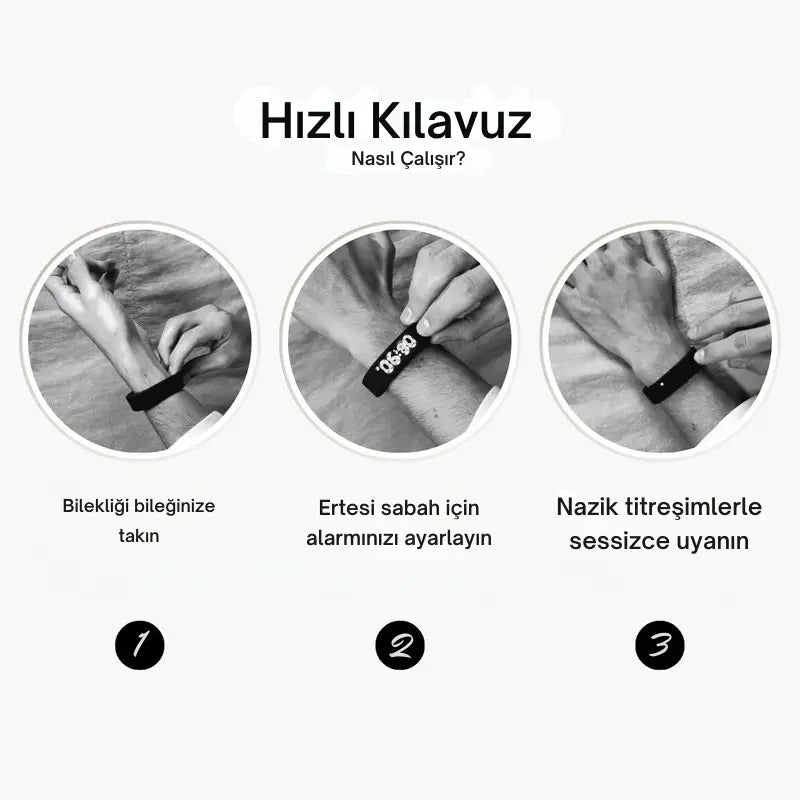 %100 Uyanma Garantili Akıllı Bileklik–Geç Kalmalara Son!