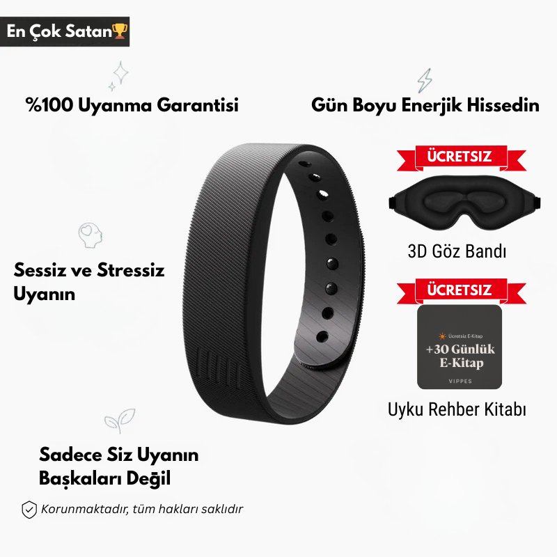 %100 Uyanma Garantili Akıllı Bileklik–Geç Kalmalara Son!